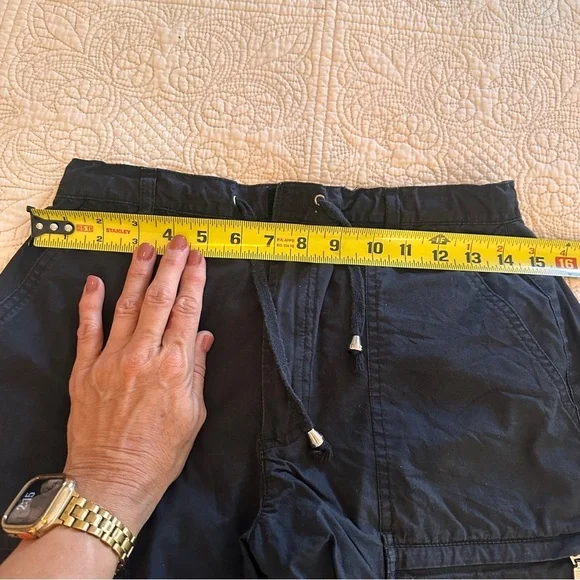 Gloria Vanderbilt Black High Waist Woman’s Shorts size 26 Waist Summer Cotton - Picture 4 of 9